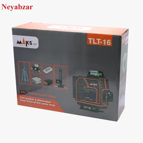تراز لیزری مگنتی ۱۶ لاین tlt16 مکس ۴ بعدی سه پایه دار